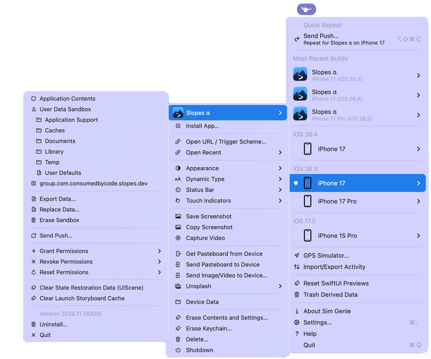 Menubar app demonstration