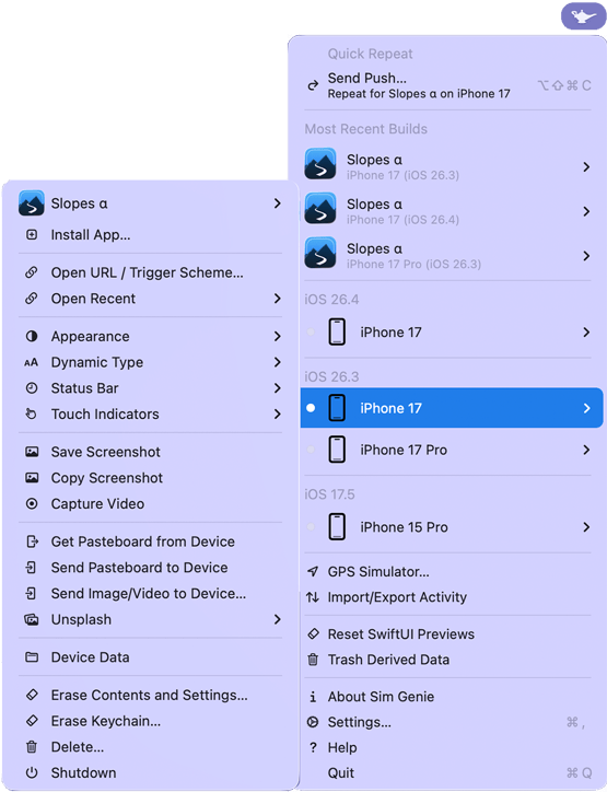 Menubar app demonstration